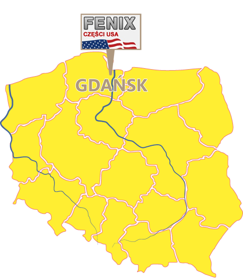 Mapa Polski -Gdańsk