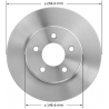TARCZA HAMULCOWA PRZEDNIA PRT5063 BENDIX PREMIUM (Voyager, Grand Voyager, Town&Country, Caravan, Grand Caravan)