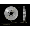 TARCZA HAMULCOWA PRZEDNIA PRT5616 BENDIX PREMIUM (Ford Mustang 2005-2010)
