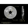TARCZA HAMULCOWA PRZEDNIA PRT5658 BENDIX PREMIUM (Ford Mustang 2005-2014)