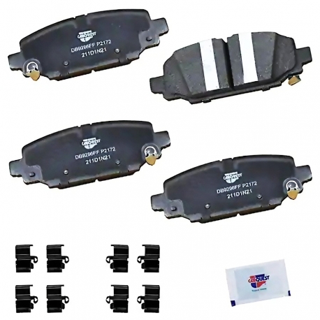 KLOCKI HAMULCOWE TYŁ D2172 FAMOUS BRAND (JEEP Wrangler 2018-2025)