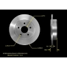 TARCZA HAMULCOWA TYLNA PRT5656 ZAMIENNIK (Jeep Commander, Grand Cherokee)