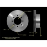 TARCZA HAMULCOWA TYLNA 121.67062 / PRT5452 CENTRIC PARTS (DODGE Ram 1500, Ram 2500, Ram 3500)