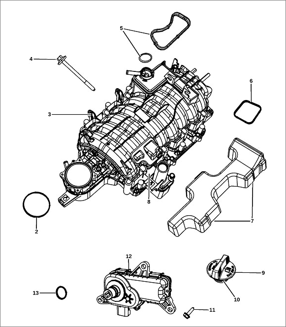 RAM 1500 DS 2013-2022 - Kolektor ssący 5.7 - Części z USA daw. Fenix ...